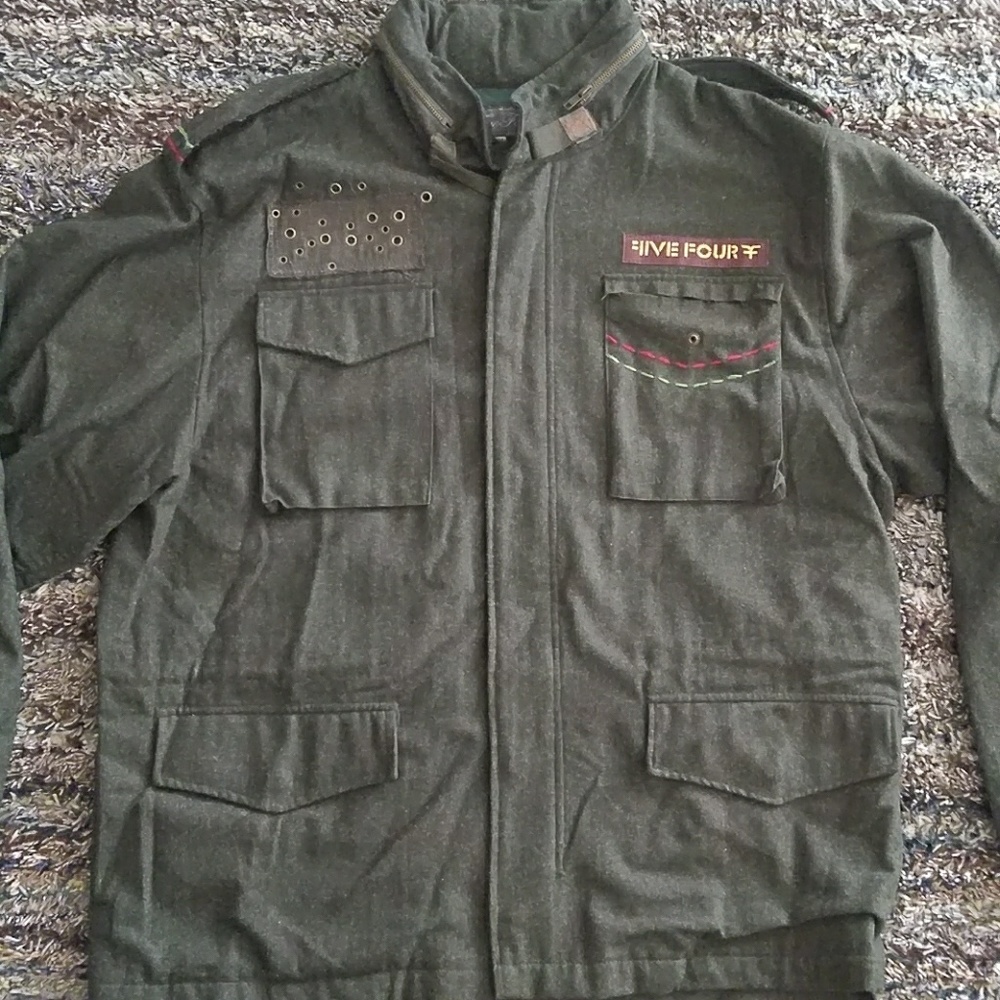Five Four Brand Wool Military Heavy Jacket Coat